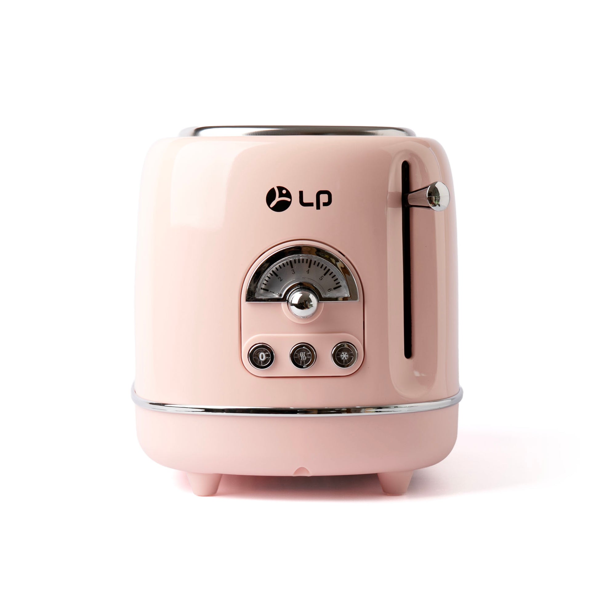 Professional 2-Slice Toaster – Metal Housing with 6 Browning Levels & Self-Centering Design