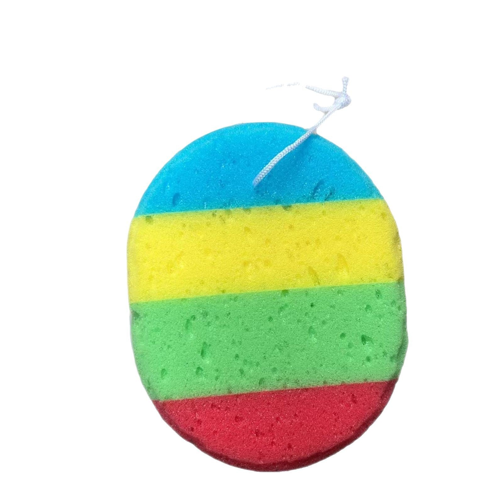 Oval Colorful Bath Sponge – Soft Exfoliating Shower Sponge for Body Cleaning & Skin Care