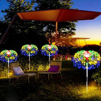 LED Solar Firework Lights Garden Decoration Fairy Lights Waterproof Outdoor Dandelion Lawn Lamp for Garden Landscape Lawn Decor