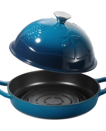Enameled Cast Iron Dutch Oven Heavy-Duty Cookware With Lid Dual Handles 5 Qt