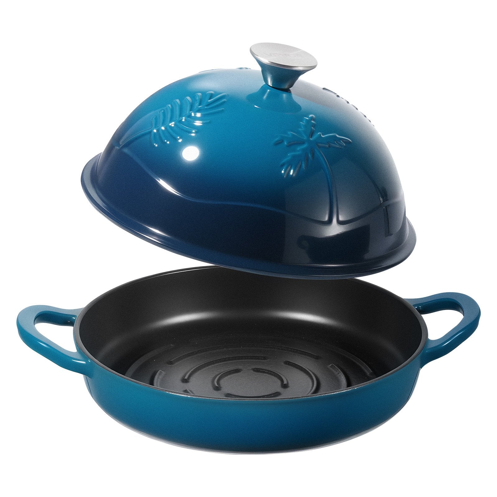 Enameled Cast Iron Dutch Oven Heavy-Duty Cookware With Lid Dual Handles 5 Qt