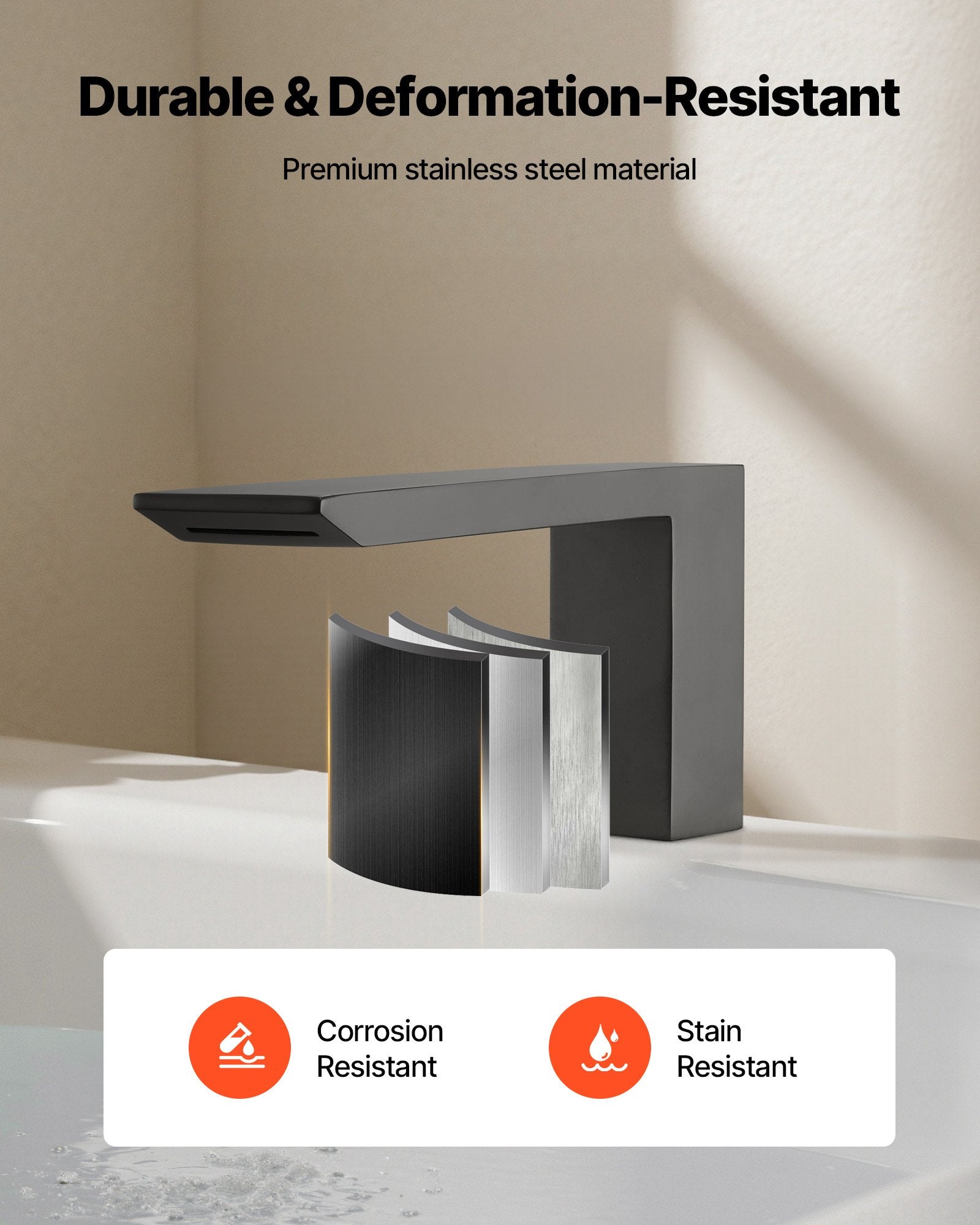 Roman Tub Faucet, 3 Hole Waterfall Bathtub Faucet,  Roman Bathtub Faucets Set With Shower Head & 1 Handle, Romans Bathtub Faucets For Pet Washing, Adult Bathing, Matte Black, Stainless Steel