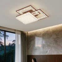 Italian Acrylic Flower Ceiling Lights Modern Smart Luxury Crystal LED Flush Mount Ceiling Lamp Living Room Bedroom Home Decor
