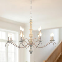 Vintage Orb Oil Rubble Black Chandelier for Dining Room