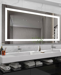 72  X 36 LED Bathroom Mirror With Anti-Fog And Touch Sensor -Modern Frameless Lighted Wall Mirror For Bathroom Vanity, Shower Room, Or Dressing Area