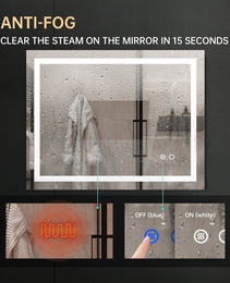 LED Lighting Bathroom Wall Mounted Mirror
