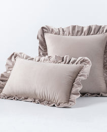 Nordic Velvet Lace Throw Pillows With Upholstered Living Room Sofa