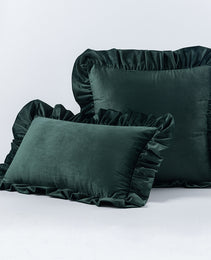 Nordic Velvet Lace Throw Pillows With Upholstered Living Room Sofa