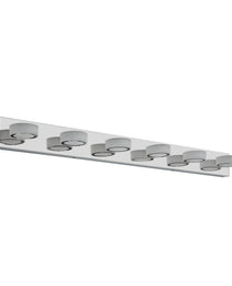 45 Modern 6-Light LED Vanity Light, Sleek Chrome Bathroom Wall Light Fixture For Mirror, Shower, And Bathroom Decor