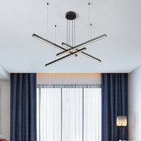Modern Minimalist LED Restaurant Pendant Light Long Line Chandelier For Living Room Dining Room Bedroom Office Desk Bar Led Lamp