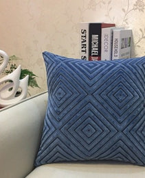 Home Decorative Sofa Throw Pillows Flannel Cushion Cover