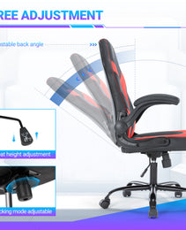 PU Leather Ergonomic Office Chair Swivel Computer Gaming Chair With Lumbar Support