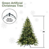PVC Christmas Tree, Christmas Decorations, Green, With Lights - CJDS - CC