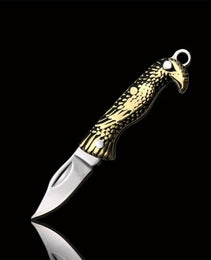 Yellow Dragon Pattern Mini Knife