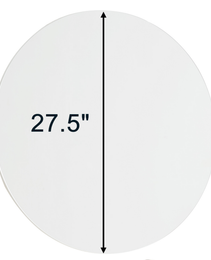70cm Bathroom Mirror, Round Mirror, Matte White Backboard