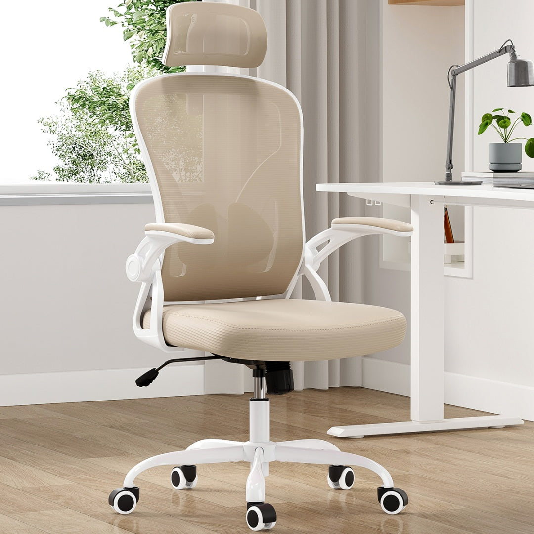 Ergonomic Office Chair, Home Office Desk Chair With Headrest, High Back Computer Chair With Armrests And Adjustable Lumbar Support For Home Office Study Room, Black