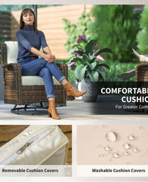 Pieces Patio Furniture Set