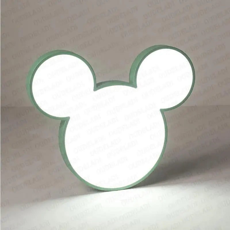 OUDELADI Macaron Lustre Mickey Modern LED Ceiling Lamp Children Room Kid Room Decor Chandelier Lighting LED Lamp Fixtures