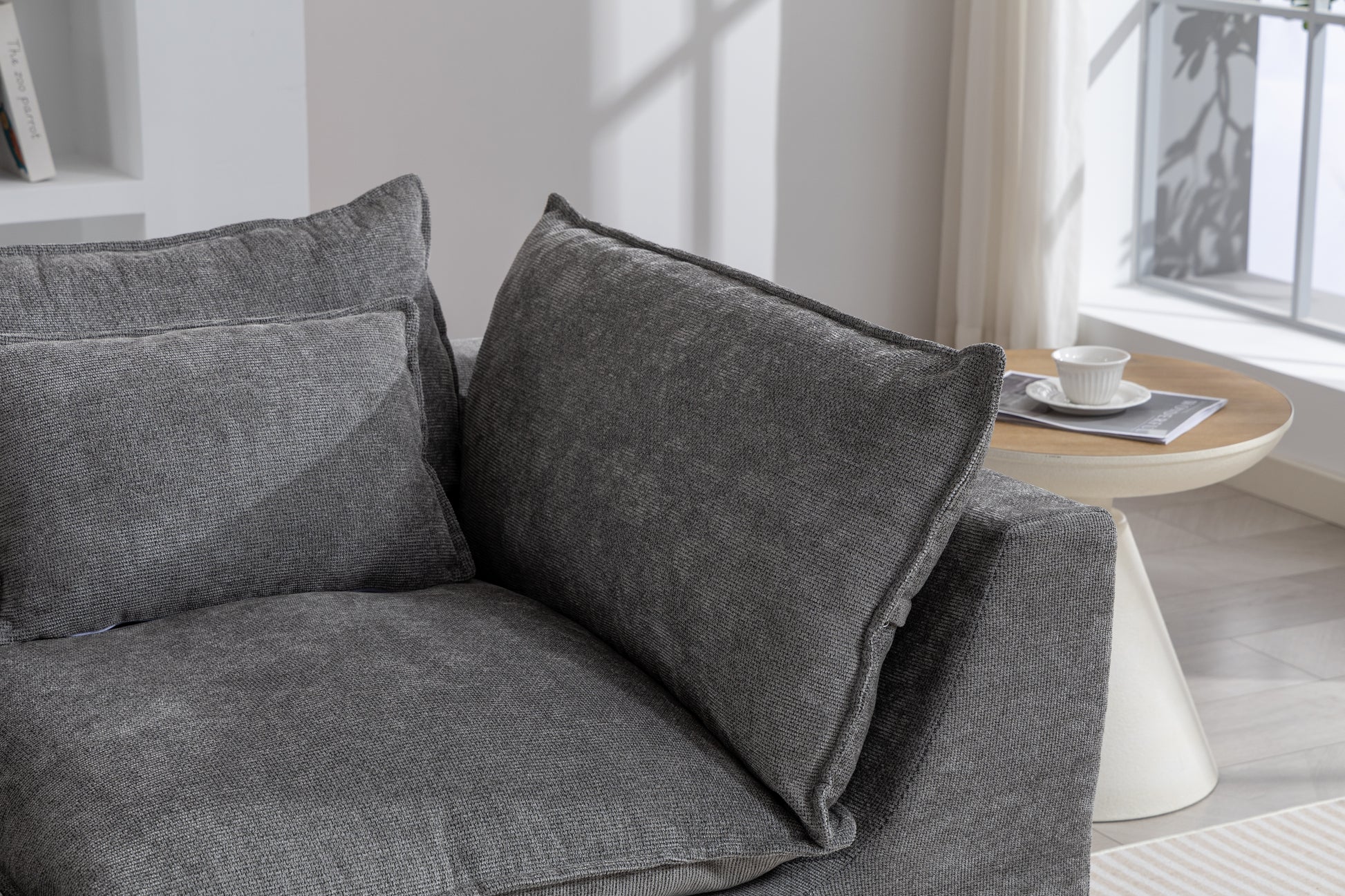 74.8  Width Cloud Couch Oversized Modular Sectional Sofa True Relax Comfy Couches Wide&Deep Seat Sofas For Living Room Furniture Sets, 2Seat