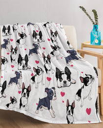 1pc Adorable Fleece Dog Blanket - Soft, Cozy, Lightweight, Warm, Flannel Throw