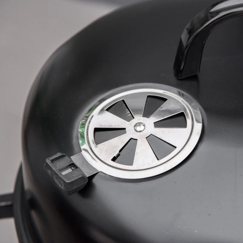 3-in-1 Vertical Charcoal BBQ Smoker Grill With 2 Cooking Areas And Thermometer
