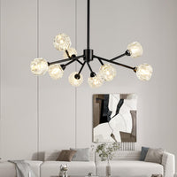 Sputnik Chandeliers for Dining Room，9 Lights D30 Inch