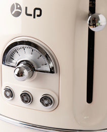 Professional 2-Slice Toaster – Metal Housing with 6 Browning Levels & Self-Centering Design