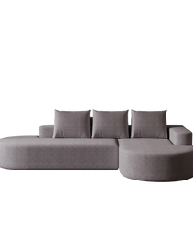 Modern Curved Sofa ,Chenille Upholstered Sectional Sofa Couch Set,Modular 108.5 L Shaped Sectional Living Room Sofa Set With 3 Pillows,Free Combination Sofa Couch For Living Room,Bedroom