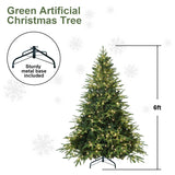 PVC Christmas Tree, Christmas Decorations, Green, With Lights - CJDS - CC