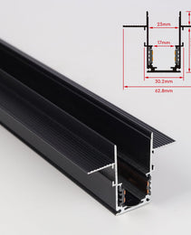 Milight Track magnetic blackStyle Flush Mounted - 1M - AMMR20F15B