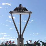 Post Top Area Light - Die-Cast Alluminum CCT 100-277ACV - Black - 75W/100W/150 Watts