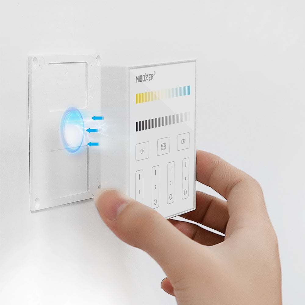 Simplify Your Lighting Control: MiLight Smart Panel Remote Controller - Effortlessly Manage 4 Zones in Stunning Dual Color, B2!