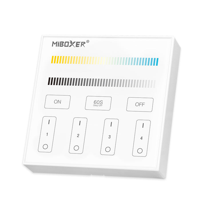 Simplify Your Lighting Control: MiLight Smart Panel Remote Controller - Effortlessly Manage 4 Zones in Stunning Dual Color, B2!