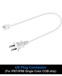 Connector for COB strip Rope 110V
