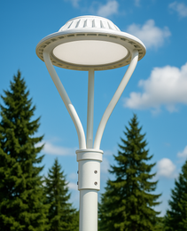 Post Top Area Light - Die-Cast Alluminum - White - CCT - 75W - 100W - 150W - 100-277ACV - BBR