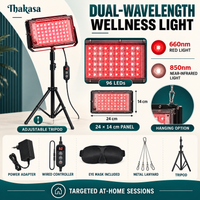 96 LEDs Red Light Therapy Lamp for Full Body Infrared Light Device Face Body Pain Stress Relief Daily Skin Care 660nm 850nm