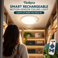 Motion Sensor LED Ceiling Light Remote Control Dimmable Body Sensor Light Automatic Rechargeable Motion Activated Light Closet