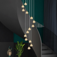 Crystal Chandeliers for Staircases，12-Lights