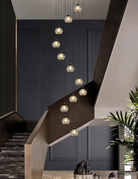 Crystal Chandeliers for Staircases，12-Lights