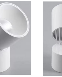 LED Cylinder Light - Angle 24° 36° - CCT - 10W - White Housing