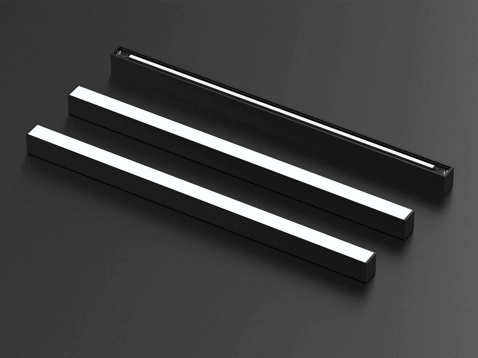 DB77A Revamp Your Space with Wall Mounted Surface LED Lights - 1200, 50w DOP3 - 4Ft Black Fixture - 3 Color Temperatures - Illuminate with Modern Elegance! UPSH