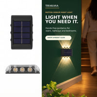 LED Solar Light Outdoor Waterproof Solar Wall Lamp Up and Down Luminous Lighting for Garden Fence Decor Solar Powered Wall Lamp