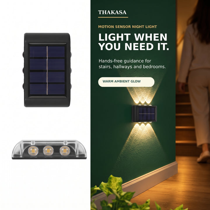 LED Solar Light Outdoor Waterproof Solar Wall Lamp Up and Down Luminous Lighting for Garden Fence Decor Solar Powered Wall Lamp