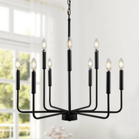 Gold Chandeliers for Dining Room Light Fixture，D28 Inch