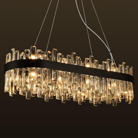 Gold Crystal Chandeliers for Dining Room，12-Lights D20 Inch