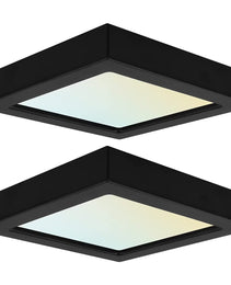 3" Trim Square Black Lux