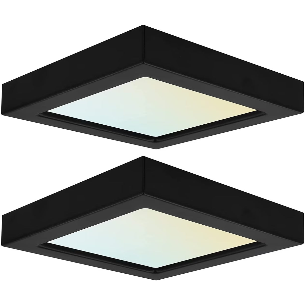 3" Trim Square Black Lux