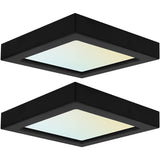 3" Trim Square Black Lux