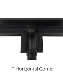 Milight Track Magnetic T Horizontal Corner for flush Black  AMMRT20HFA