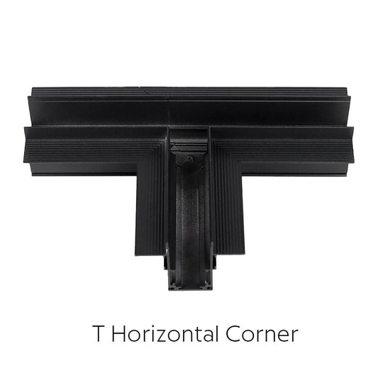 Milight Track Magnetic T Horizontal Corner for flush Black  AMMRT20HFA